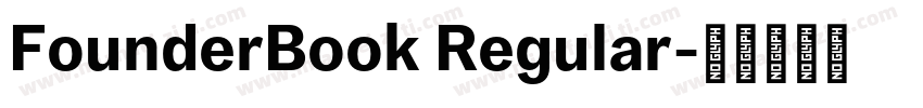 FounderBook Regular字体转换